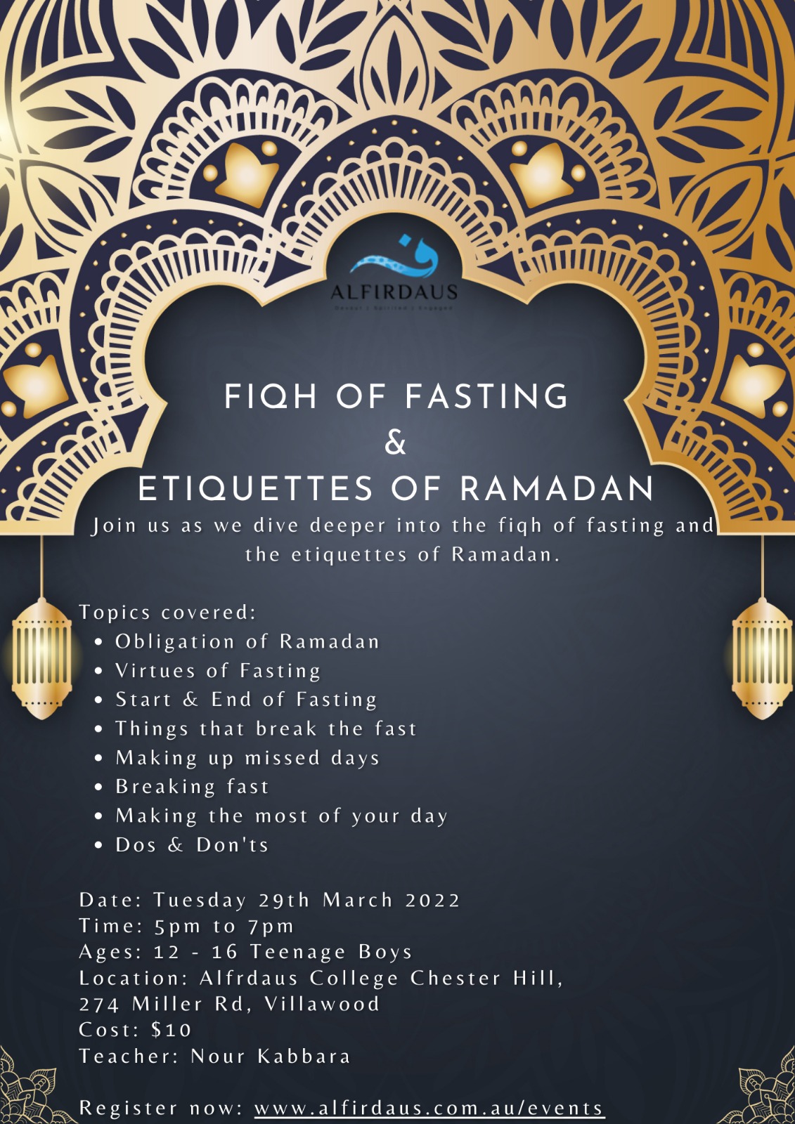 Fiqh of Fasting & Etiquettes of Ramadan