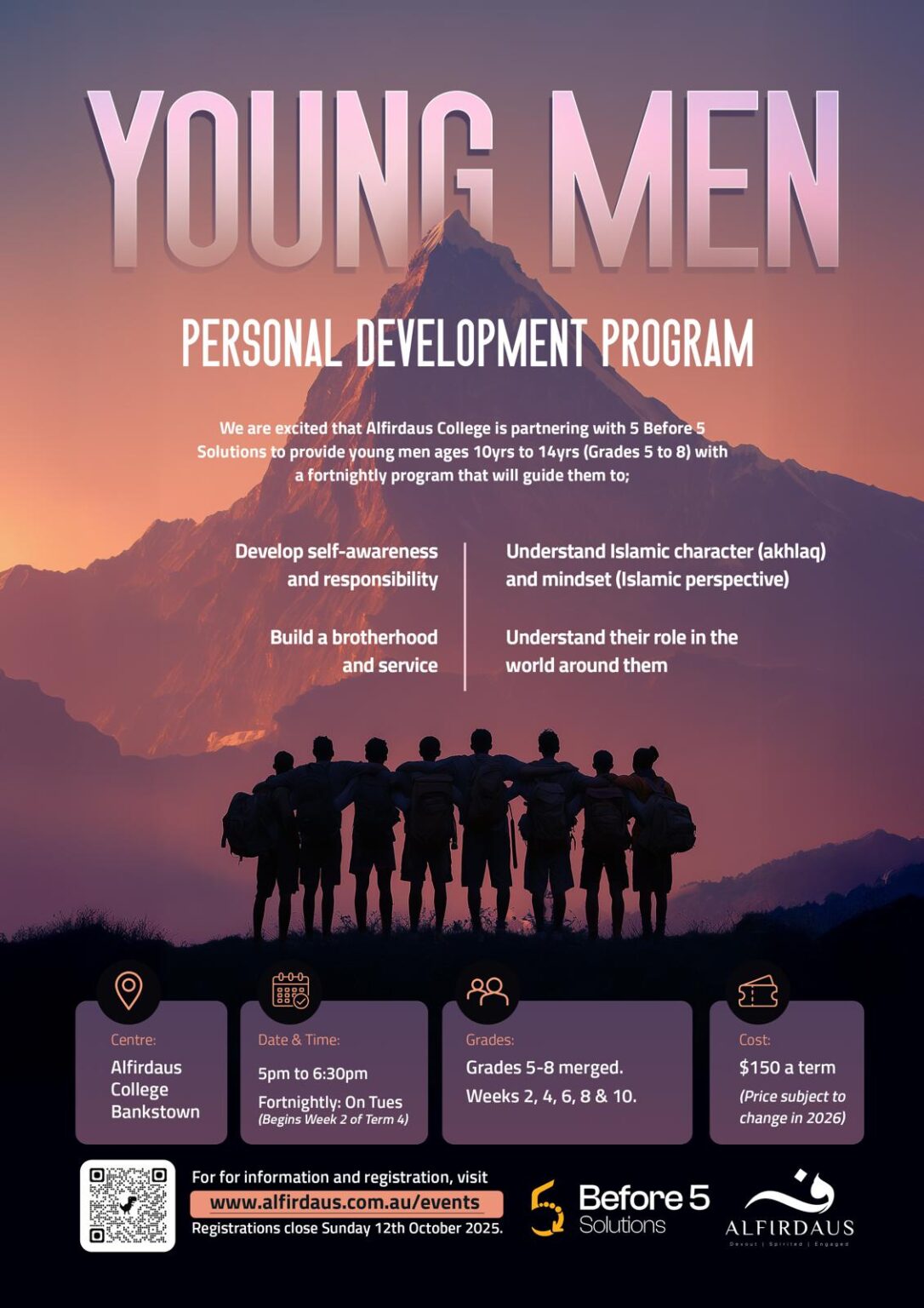 Young Men Personal Development Program – Alfirdaus College